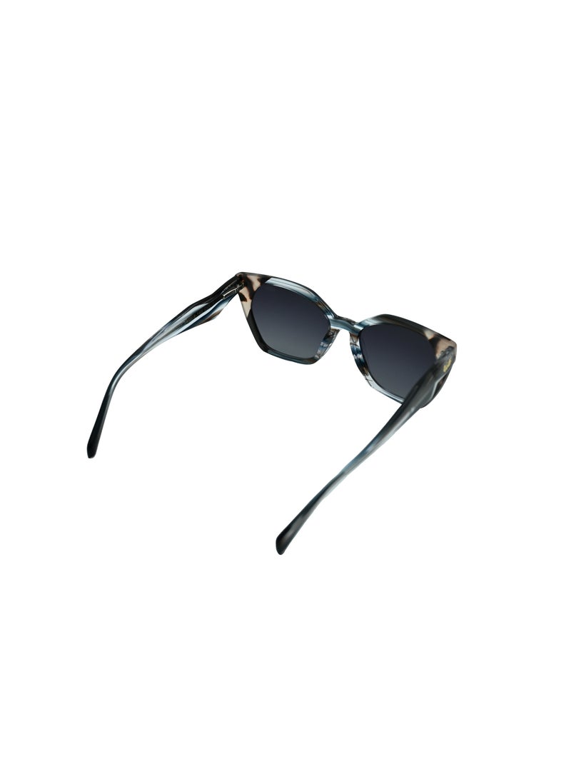 دلس دي إل إس نظارات شمسية للرجال والنساء - إطار أسيتات عين القطة مع عدسات واقية من الأشعة فوق البنفسجية متعددة الاستخدامات (S0013-C1) - Image 4