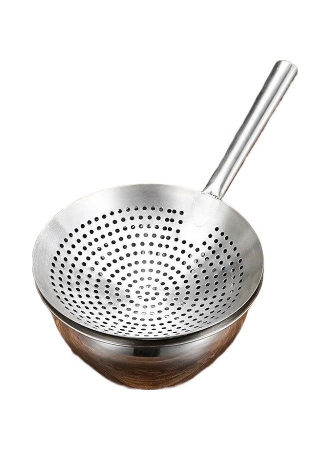 Yata Stainless Steel Strainer, Colander, Sieve, Skimmer, Ladle, Household Long-Handled Large Strainer, Noodle Scoop, 30Cm Commercial Use - Image 1