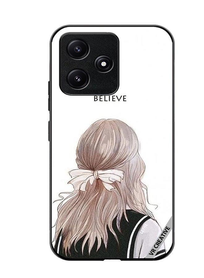 VR CREATIVE Protective Case Cover For Xiaomi Poco M6 Pro 5G Believe With Girl Design Multicolour - Image 1
