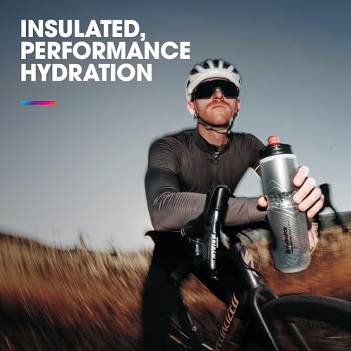HydraPak | Polar Bottle - Polar Surge Insulated Bike Water Bottle 2-Pack - High Flow, Cycling & Sports Squeeze Bottle (Ascent Black, 600ml / 20oz) - Image 2