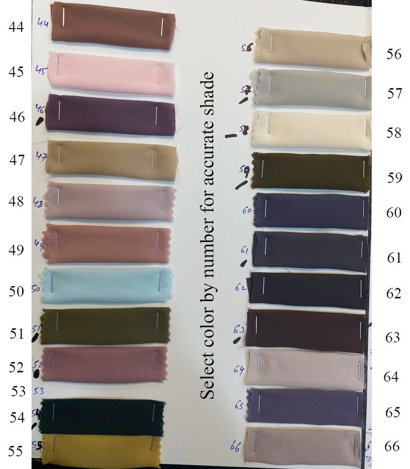 Dujalil Chiffon Lightweight Sheila & Hijab Scarf for Women, Light Brown #063, 200 x 70 cm, Indonesian Fabric - Image 3