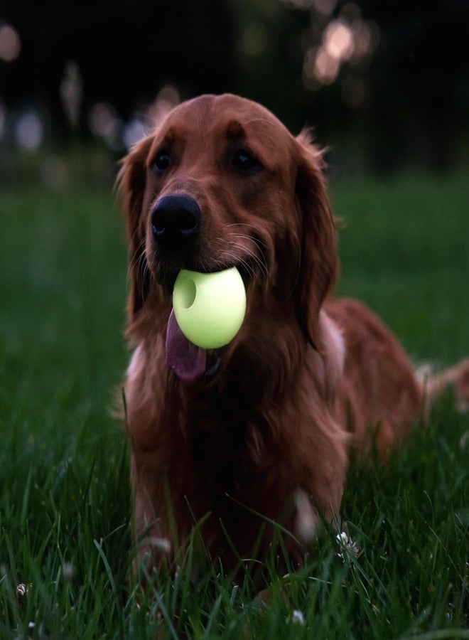 Harry Barker Glow-in-the-Dark Rubber Dog Fetch Balls, High-Bounce Interactive Toy with Safety Air Vent, 2.5 Inch, Launcher-Compatible - Image 3
