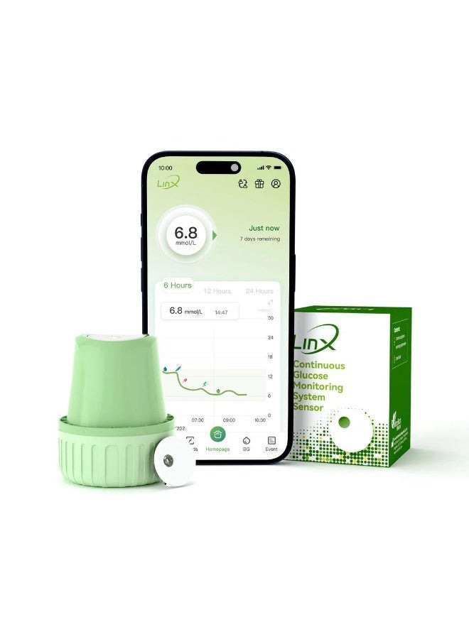 LinX Continuous Glucose Monitoring Sensor CGM – 15 Days - Image 4