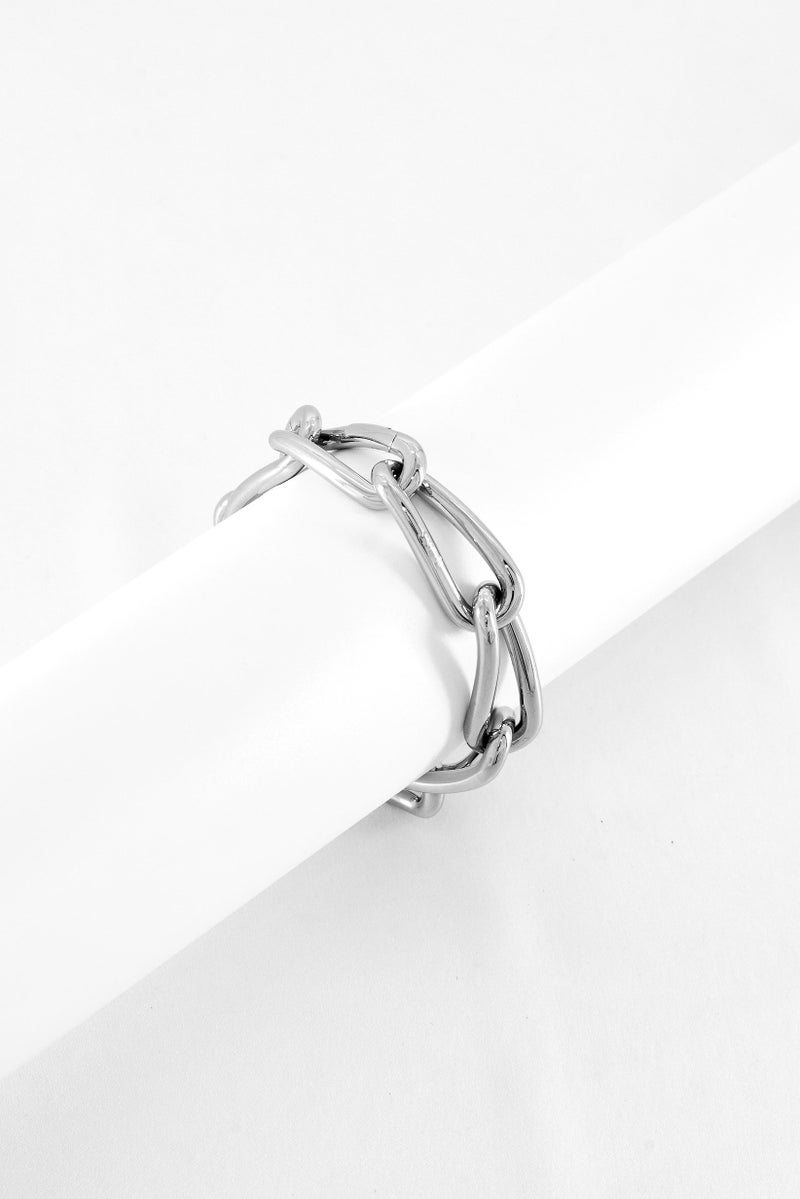 BOSS Women Stainless Steel Bracelet, Silver  - Image 1