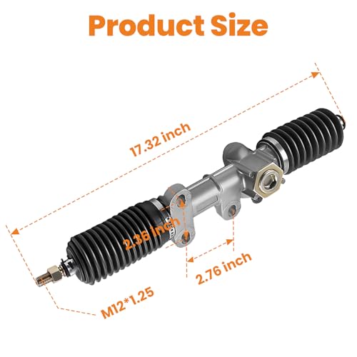 Tuningsworld Club Car Steering Gear Box Assembly for 1984-2004 Golf Cart DS/Carryall/Turf Gas and Electric, 101878302 103601501 Steering Rack and Pinion - Image 5