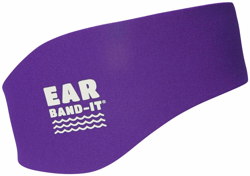 Ear Band-It Earvolution Ear Band-It Original Swimming Headband for Kids/Adults - Invented by Ear, Nose, and Throat Doctor- Durable Neoprene Maximizes Protection - Putty Buddies Sold Separately - Purple - Medium - Image 1