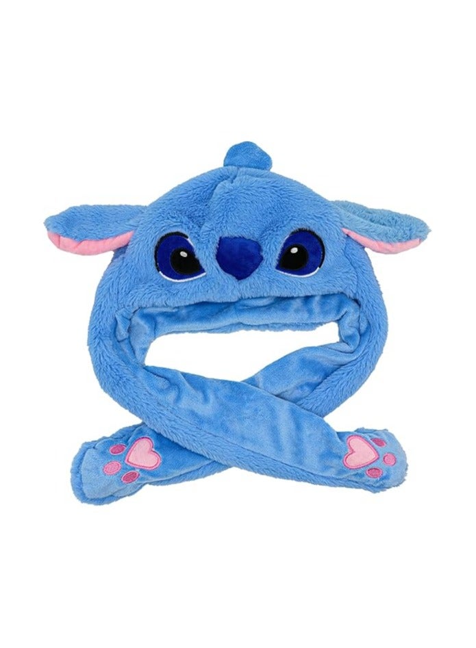 عام قبعة محبوبة للفتاة مع أذن الأرنب المتحركة الناعمة للشتاء، قبعة مصنوعة من الفرو الصغير، قبعة أرنب مناسبة للحزب المميز. - Image 1