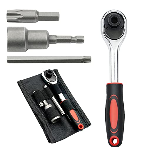 Kujunpao Hard Top Door Removal Torx Set Tool Kit Replace 68361574AB 82214166AB Compatible with 2007-2021 Jeep Wrangler JL JK 2-4 Doors-Red - Image 5