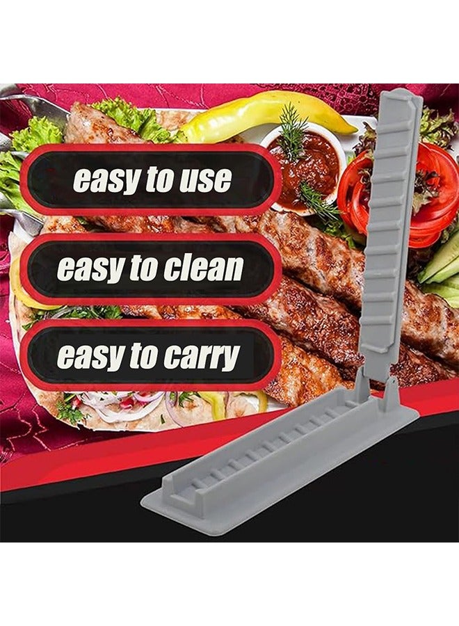 Bbq Tools, Kebab Maker for Skewers,Mini Plastic Kebab Press Mould,Form Your Kebab Like a Traditional Chefs Handmade Kebab,(White)  - Image 5