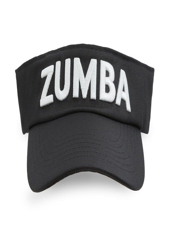 ZUMBA Womens Visor - Lightweight, Breathable Sun Visor Hats for Women - Black - Perfect for Fitness, Running, Ladies Golf Hat & Outdoor Activities - Image 1