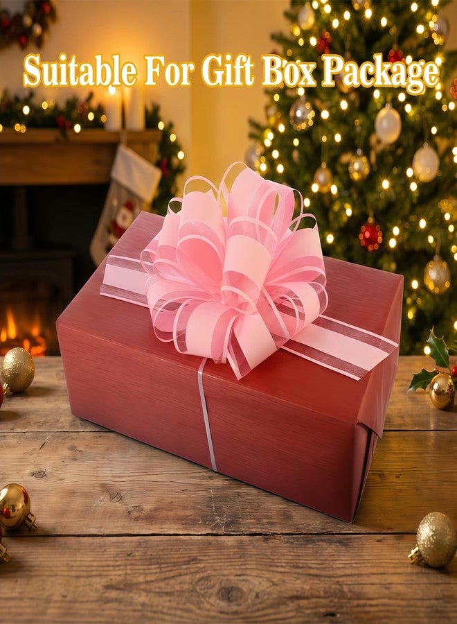 FORBINBO 20 Pcs Pull Bows for Gift Wrapping,6 Inches Gift Bows with Ribbon for Wedding, Valentines Day, Birthday, Anniversary, Florist Packaging ，Flower Bouquets and Basket (Baby Pink - Image 5
