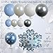Ceeulvu Winter Wonderland Balloon Arch Kit White Silver Double Stuffed Blue Snowflake Balloons for Winter Baby Shower Winter Onederland Birthday Christmas or Frozenthemed Party Decor - Image 4