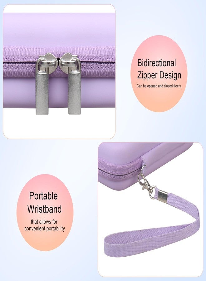Elonbo Carrying Case for WELLST·G/TaddToy/Beijue/FAMILY POCKET/CCTU/X-JOYKIDS/GREENCREEK/Beico/KAVOYI/GuaiyeyeAP/TEBIYOU Handheld Game Console, Portable Electronic Gaming Player Bag, Purple - Image 4