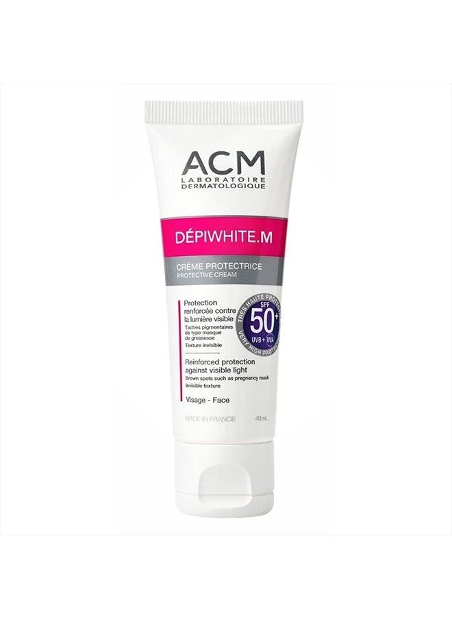 ACM Depiwhite M Cream - Protective Cream - SPF50+ 40ml/1,7 oz - Pantalla Solar  - Image 1