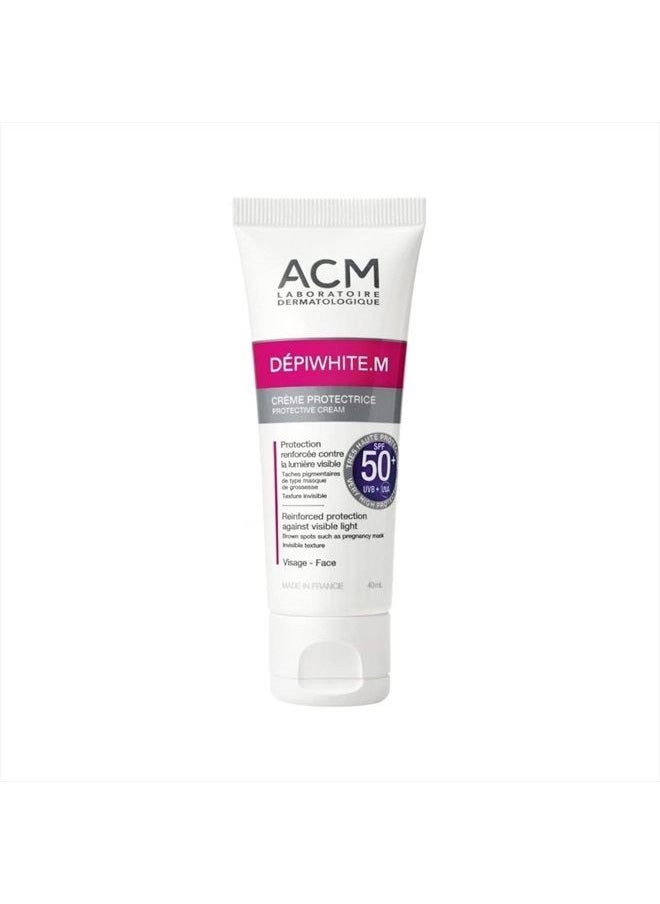 ACM Depiwhite M Cream - Protective Cream - SPF50+ 40ml/1,7 oz - Pantalla Solar  - Image 2