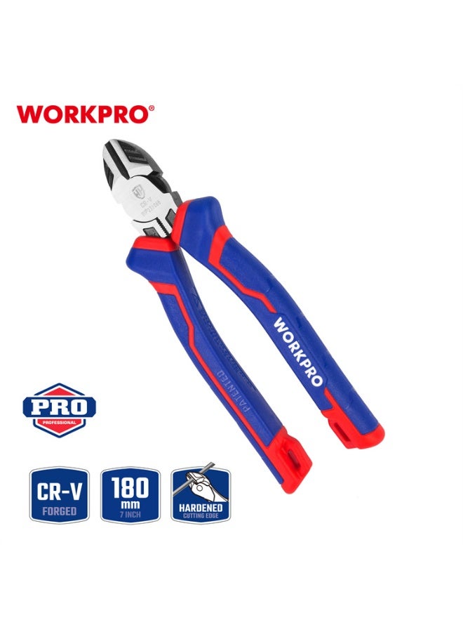 WorkPro WP231066 Side Cutter Pliers – 7 in (180 mm) CR-V Edge - Image 3