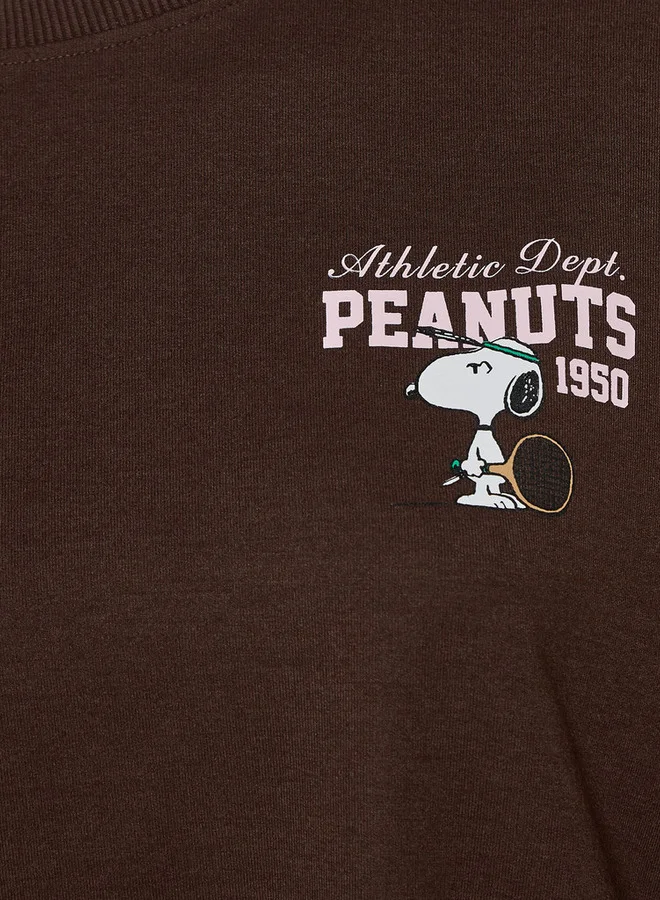 SP Characters Peanuts Print Loose Fit T-shirt