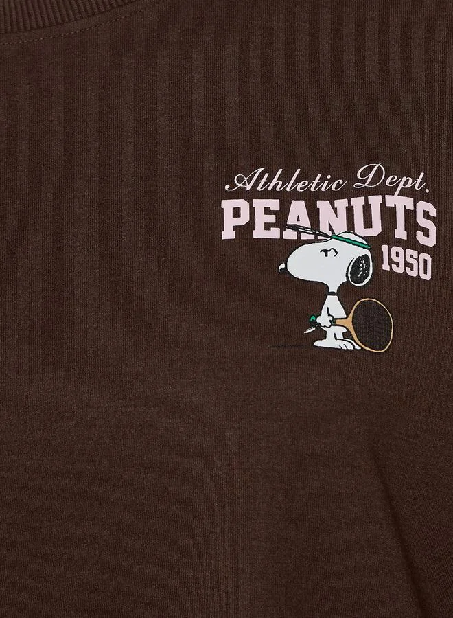SP Characters Peanuts Print Loose Fit T shirt