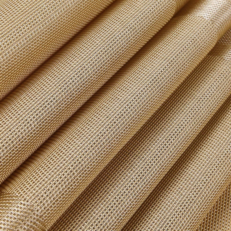 JOLYMIT 6 Pcs Kitchen Dining Table Mats Washable AntiSkid Mat Easy to Wash Cleaning Both Side Usable 45 X 30 CmGold - Image 3