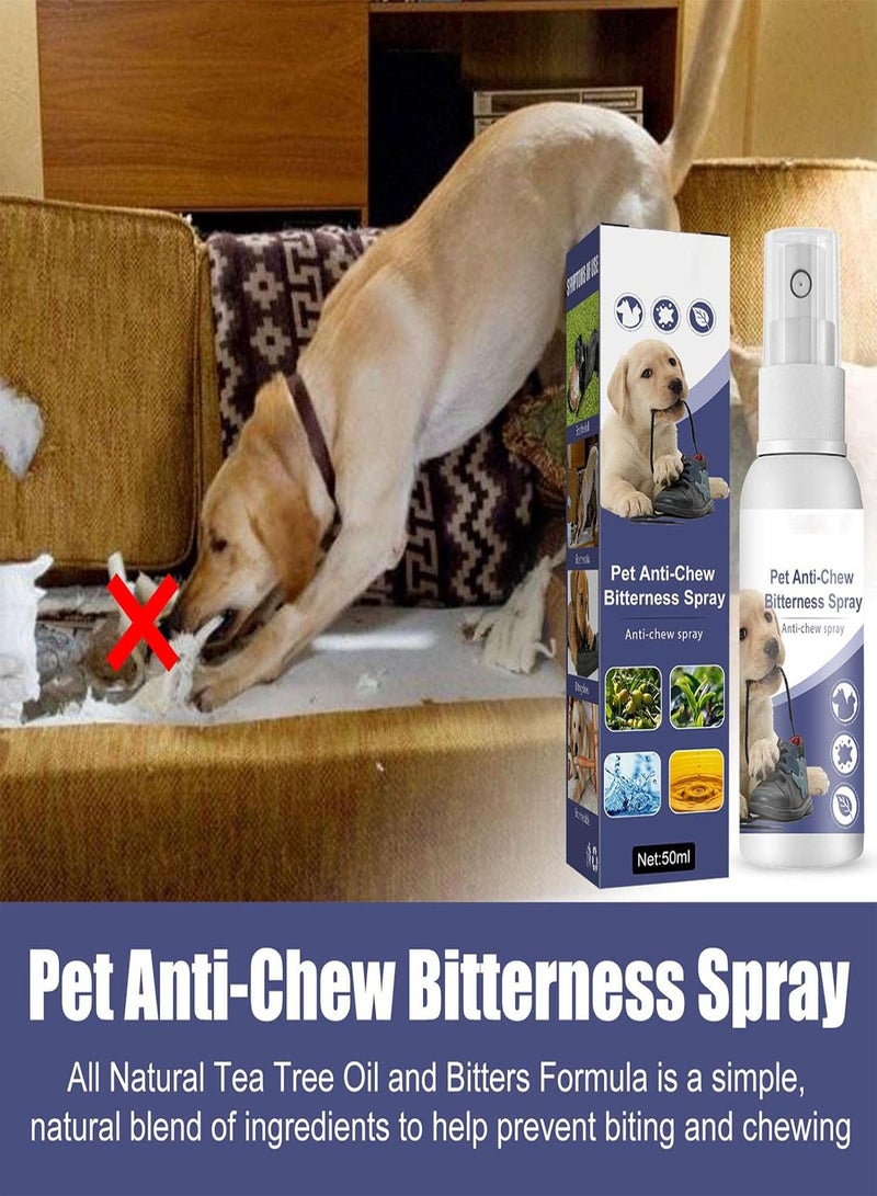 GGOOT No Chew Spray for Dogs, Dog Bitter Spray for Chewing, pet corrector spray for dogs, Alcohol Free Natural Pet Corrector Spray Safe Formula Stop Dogs from Chewing Paws, Furniture - Image 2