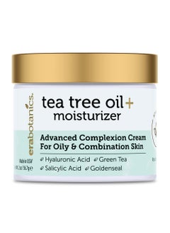 Era Organics Era Organics Tea Tree Cream Face Moisturizer for Oily Skin - Advanced 7X Balancing Oily Skin Moisturizer - Non-Greasy Moisturizer - Tea Tree Oil for Skin 