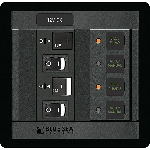 Blue Sea Systems 1522 360 Panel Dual Bilge Pump Control - Image 1