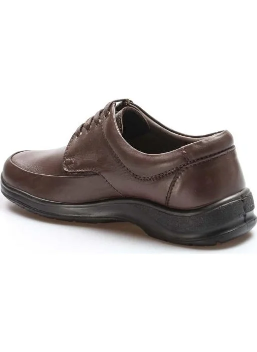 Fast Step Men's Leather Laced Comfort Orthopedic Soft Casual Shoes 833MA15083