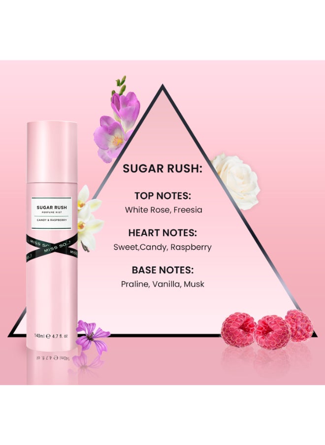 So..? Miss SO...? Sugar Rush Body Mist for Women 140ml | Sweet & Fruity Fragrance | Long-Lasting, All-Day Freshness | Irresistible & Addictive Scented Body Spray for Daily U  - Image 3