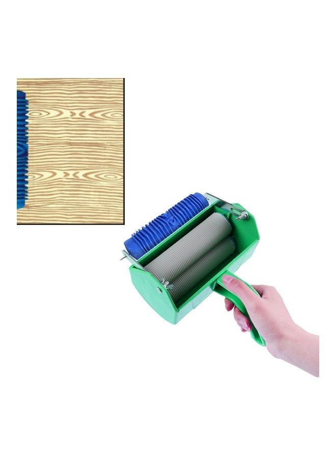 NIBEMINENT Wood Graining Wall Painting Roller Blue 15centimeter - Image 4