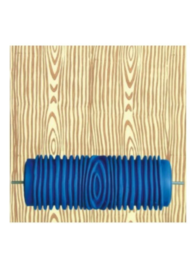NIBEMINENT Wood Graining Wall Painting Roller Blue 15centimeter - Image 5