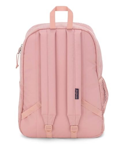 JanSport Cross Town Plus Remix Backpack Padded Back Panel Laptop Sleeve and Front Pocket Organizer Misty Rose Corduroy - Image 3