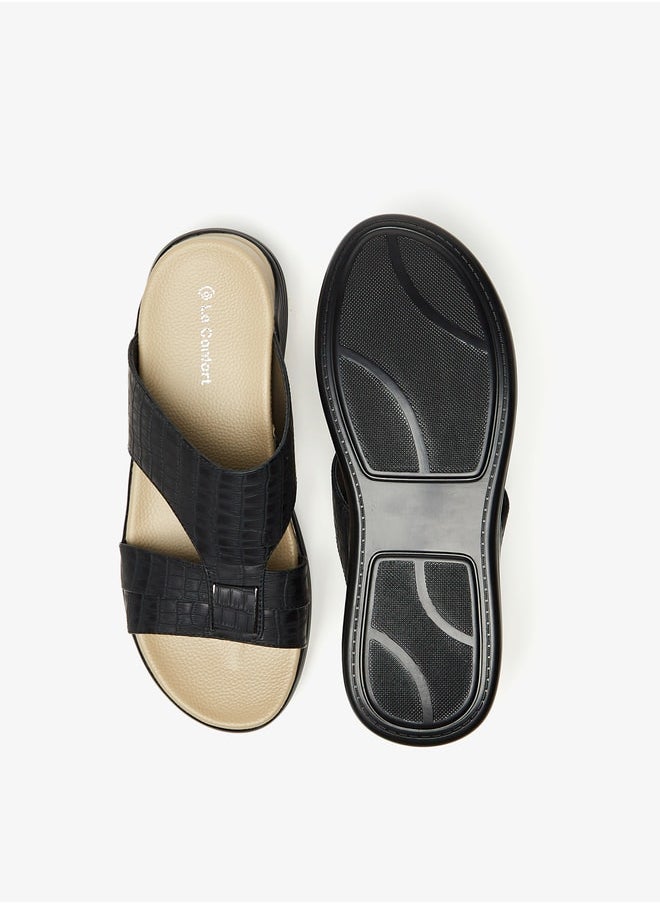 Le Confort - Men's Textured Slip-On Sandals - Image 1