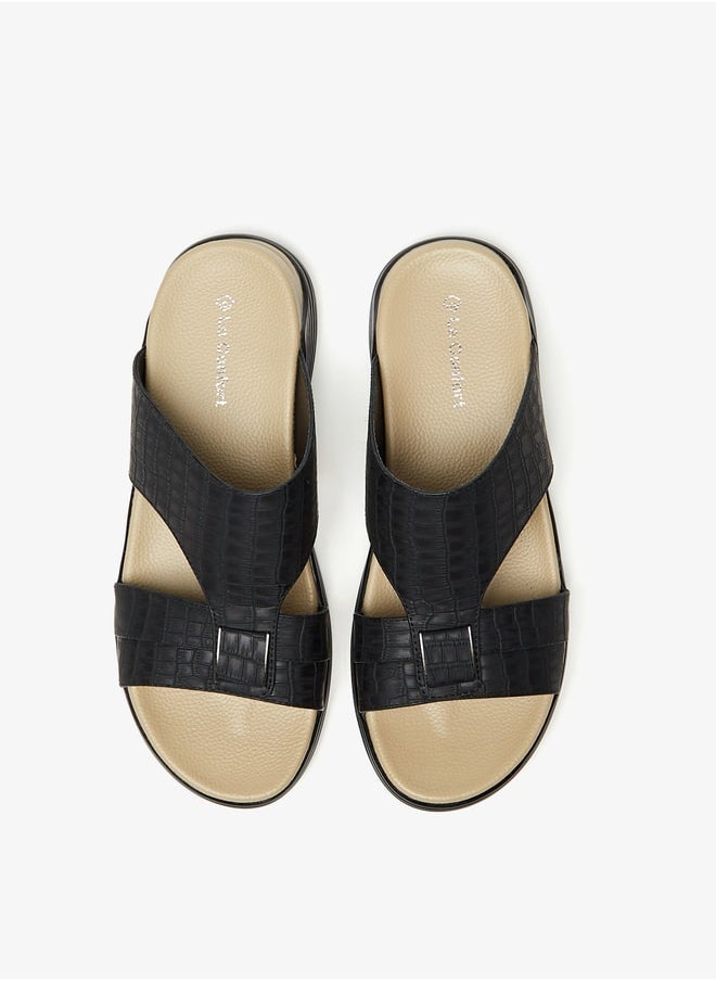 Le Confort - Men's Textured Slip-On Sandals - Image 1