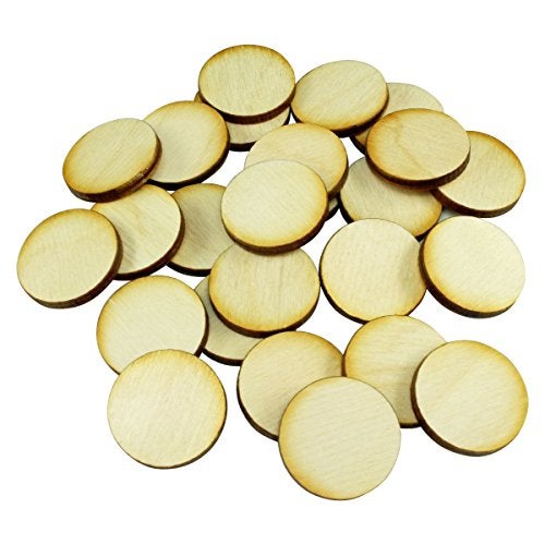 LITKO Miniature Base Set | Role-Playing Games | Laser-Cut 3mm Plywood | 3mm Baltic Birch Plywood | 25 Pack | Circular (25mm) - Image 4