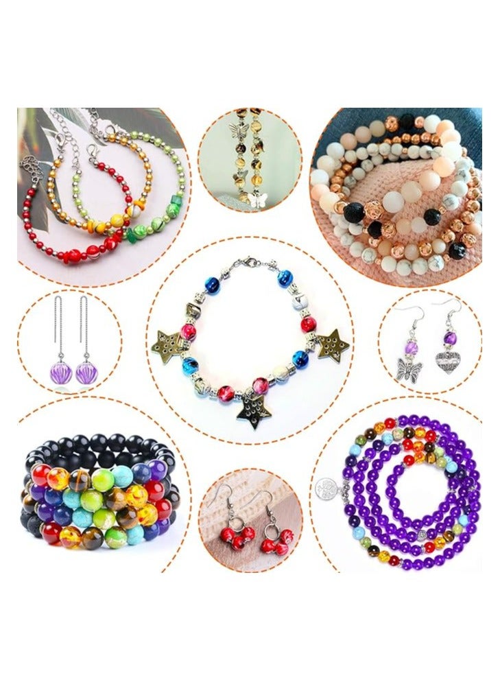 Mountain Gems Mega set Small Craft Beads Assorted Kit with Organizer Box and Gemstone and Crystals for DIY Bracelets  Jewelry Making  - Image 3