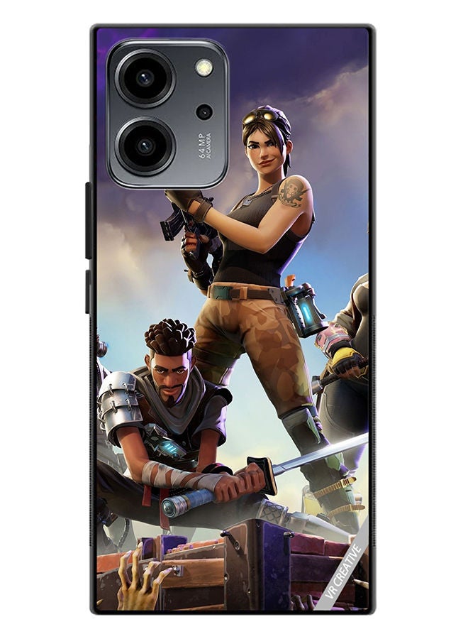 VR CREATIVE Protective Case Cover For Honor 80 SE Fortnite Design Multicolour - Image 1
