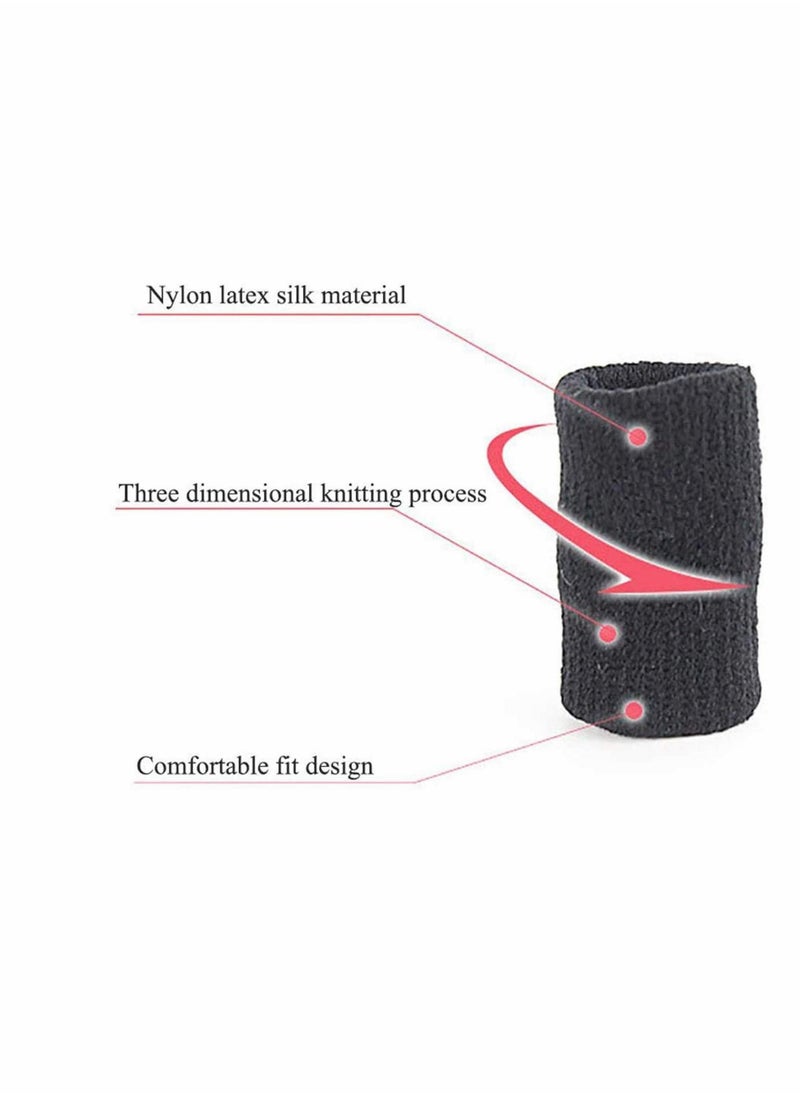 Generic - 10x Finger Protector Sleeve, Arthritis Stretchy Support Sports Aid - Basketball Finger Guard - Image 1