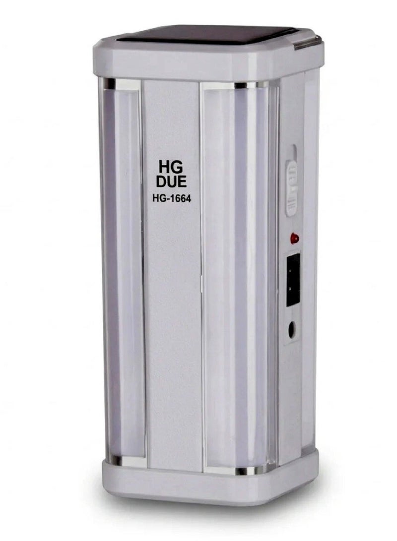 مصباح HG DUE HG-1664 LED محمول قابل للشحن بسطوع قوي للطوارئ والتخييم - Image 1