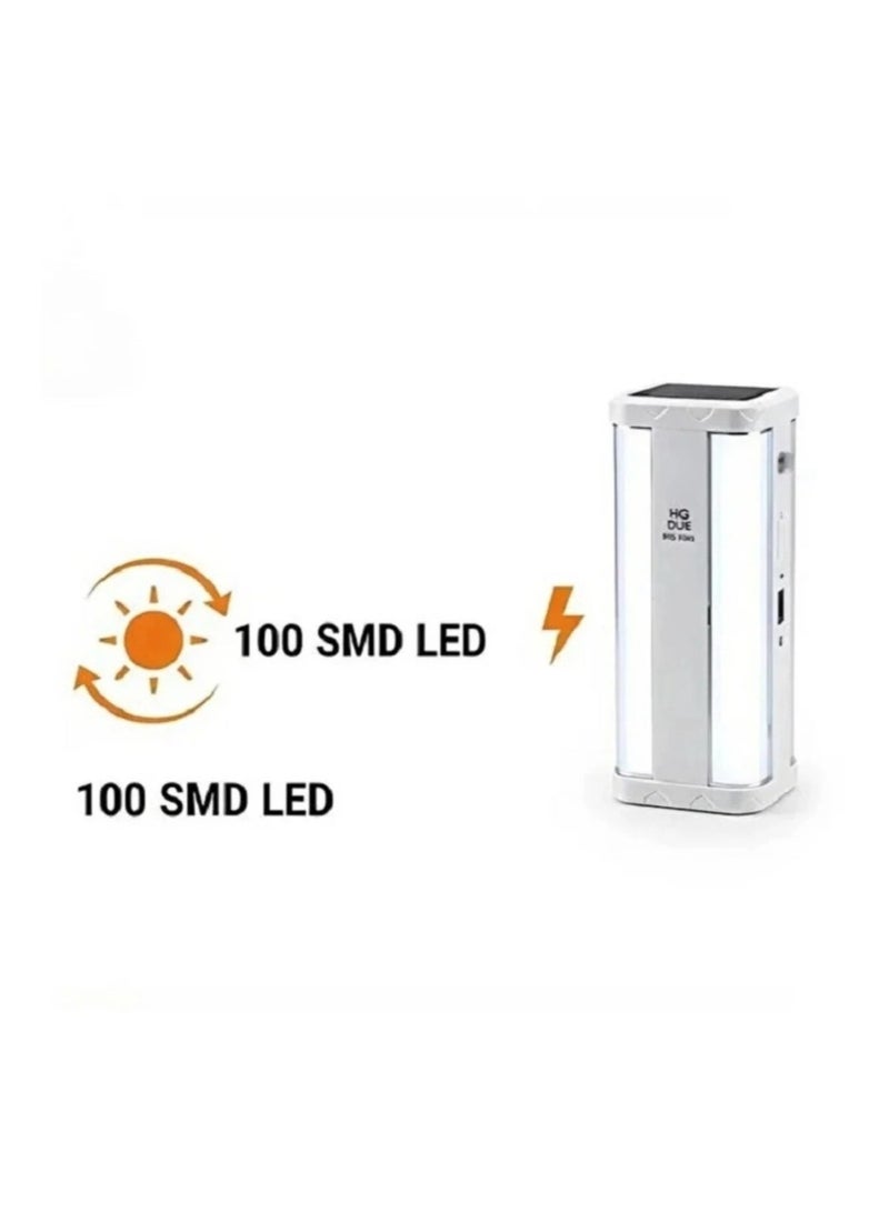 مصباح HG DUE HG-1664 LED محمول قابل للشحن بسطوع قوي للطوارئ والتخييم - Image 4