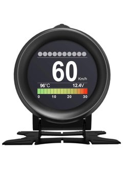 KASTWAVE X60 Car Obd HUD متعدد الوظائف عداد رقمي إنذار سرعة قياس درجة حرارة الماء - اختبار خلل لـ 12 فولت OBD-II للمركبات القياسية عرض السيارات HUD  - Image 1