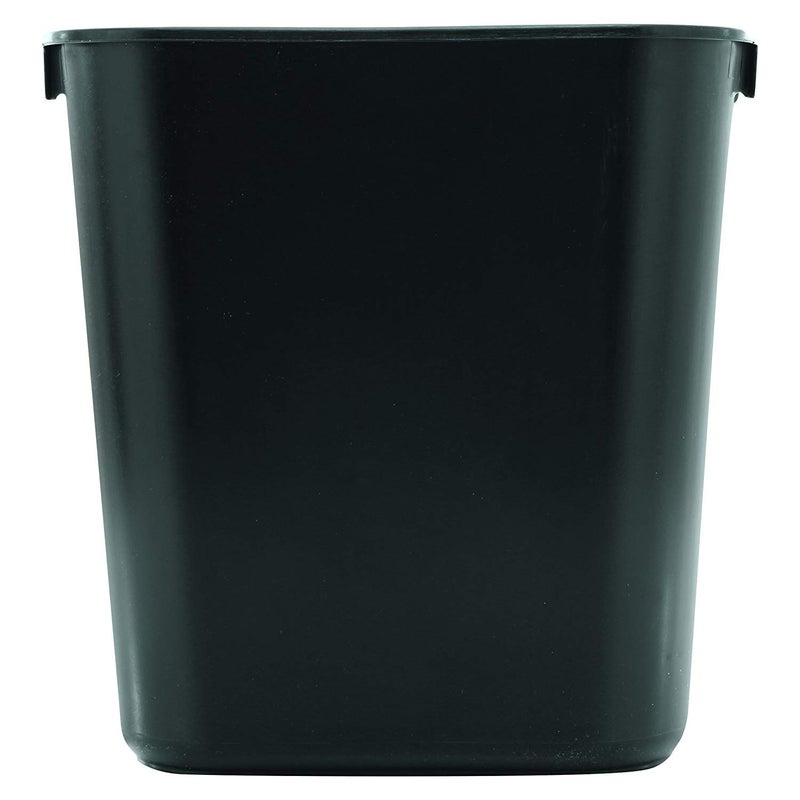 Rubbermaid سلة مهملات بلاستيكية مستطيلة من روبيرمايد التجارية 295500BK بسعة 3.12 جالون باللون الأسود - Image 2