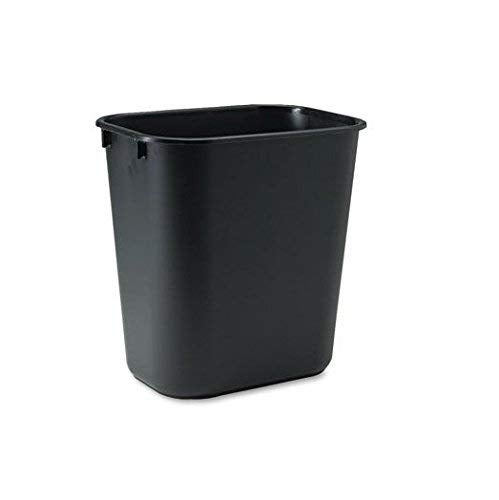 Rubbermaid سلة مهملات بلاستيكية مستطيلة من روبيرمايد التجارية 295500BK بسعة 3.12 جالون باللون الأسود - Image 3