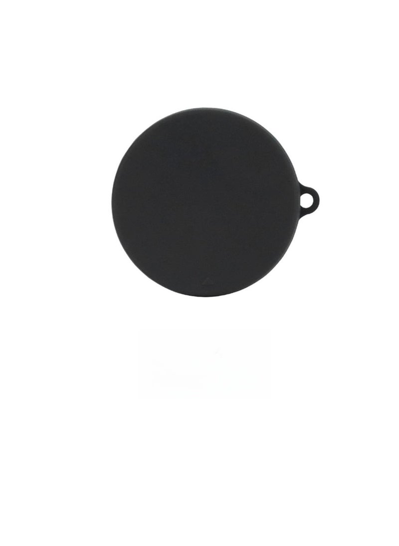Generic - Silicone Case Compatible with Oraimo Freebuds 4 Portable Protective Case Cover with Keychain for Oraimo Freebuds 4 (Black) - Image 1