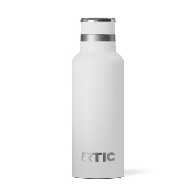 16OZ JOURNEY WATER BOTTLE CERAMIC LINED METAL STAINLESS STEEL VACUUM INSULATED BPA FREE REUSABLE FOR WATER HOT AND COLD DRINKS TRAVEL SPORTS CAMPING WHITE