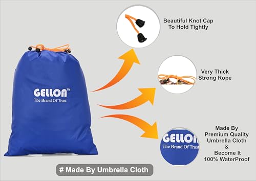 Gellon Water Proof in Umbrella Cloth Shoes Bag for Travel & Storage Travel Organizer for Women & Men Travel Accessories Shoes Cover Pouch Transparent Shoes Bag for Travel Essentials in 4 Colors - Image 3