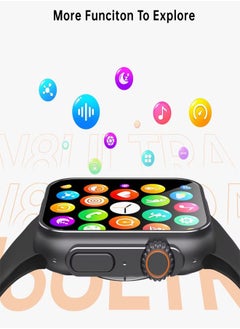 Generic i8 ULTRA MAX Smart Watch Series 8 With Full Screen Works With The Android And IOS System Quick Response With Calling Function Black  - Image 4