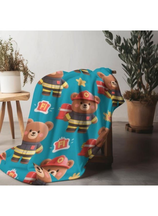 عام بطانية رقيقة من الفانيلا الكرتونية للأطفال أو الطلاب (دافئة ومريحة ومناسبة للنوم والألعاب) 100 سم * 150 سم - 282 - Image 4