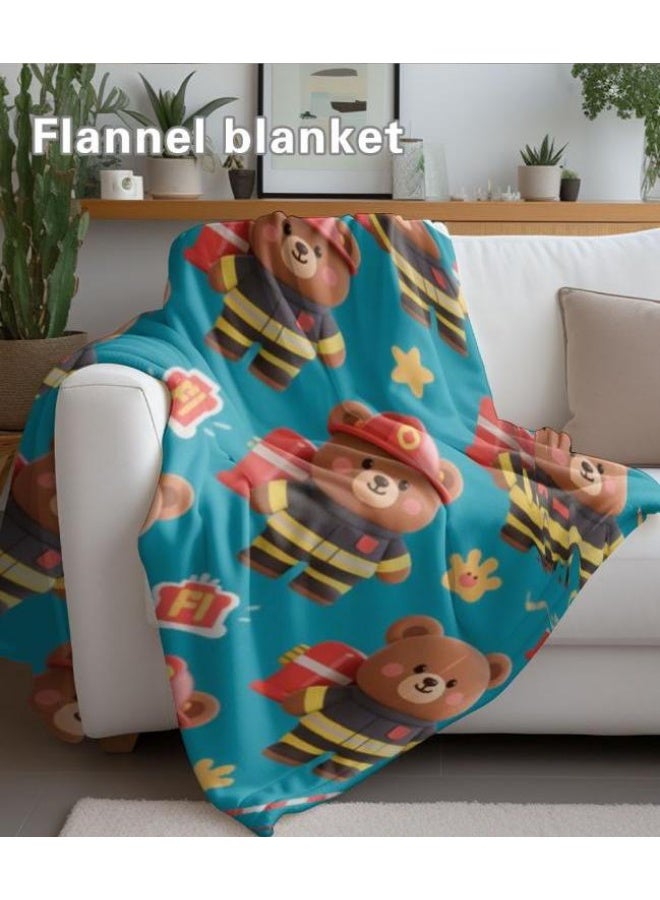 عام بطانية رقيقة من الفانيلا الكرتونية للأطفال أو الطلاب (دافئة ومريحة ومناسبة للنوم والألعاب) 100 سم * 150 سم - 282 - Image 5