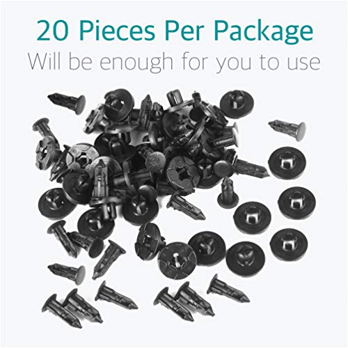 Lantee 20 Pcs Universal Fender Push Type Retainers Clips Fit for Nissan 01553-09321 - Image 5