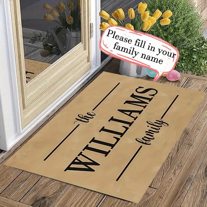 Personalized Flannel Floor Mat Non Slip Fade Resistant 60x60cm - Image 1